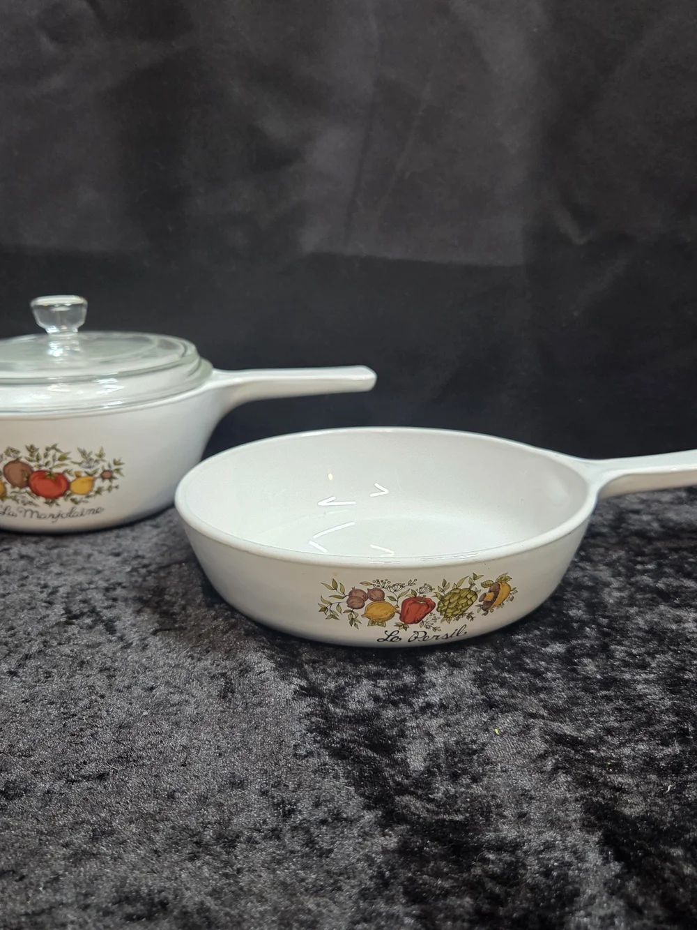 Vintage Corningware Spice of Life La Marjolaine Set Of 2